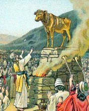 Worshiping the golden calf enabled by Aaron